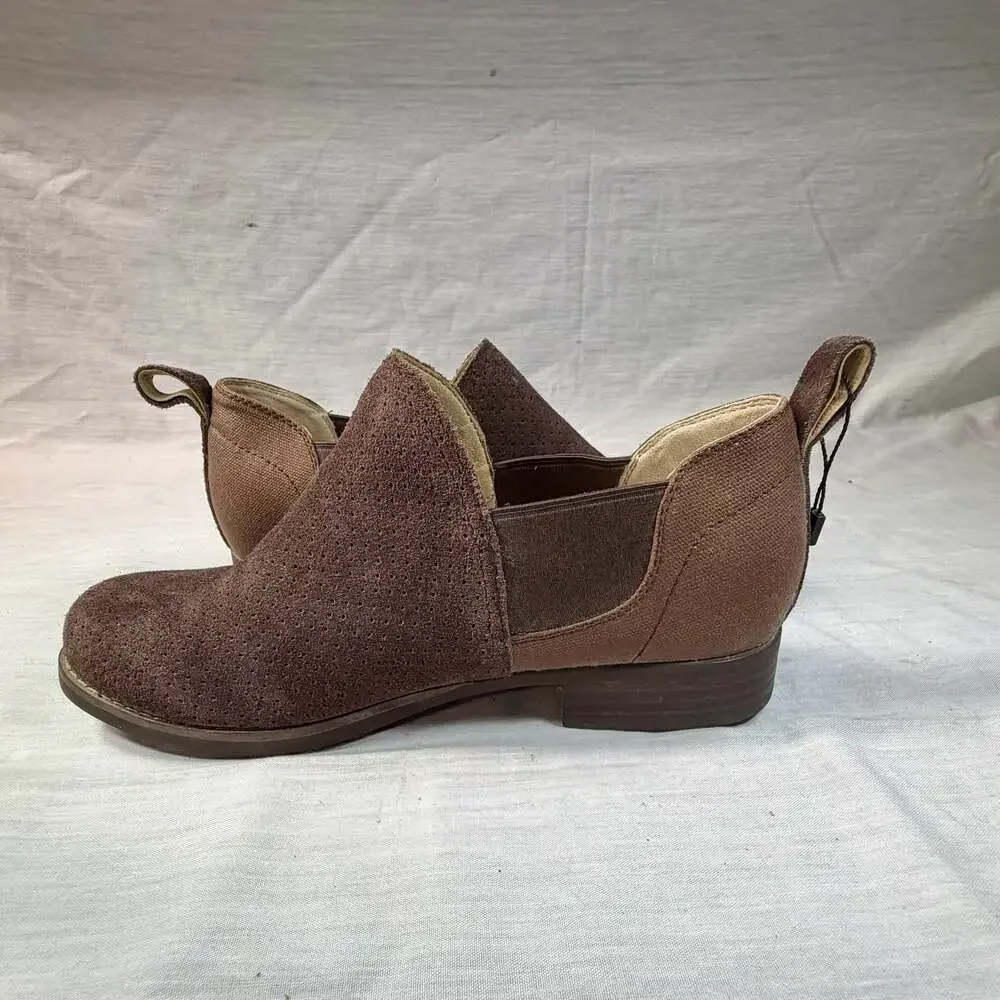 Spenco Wolfridge Women's Suede Orthotic Shootie Ankle Boots French Roast Size 7